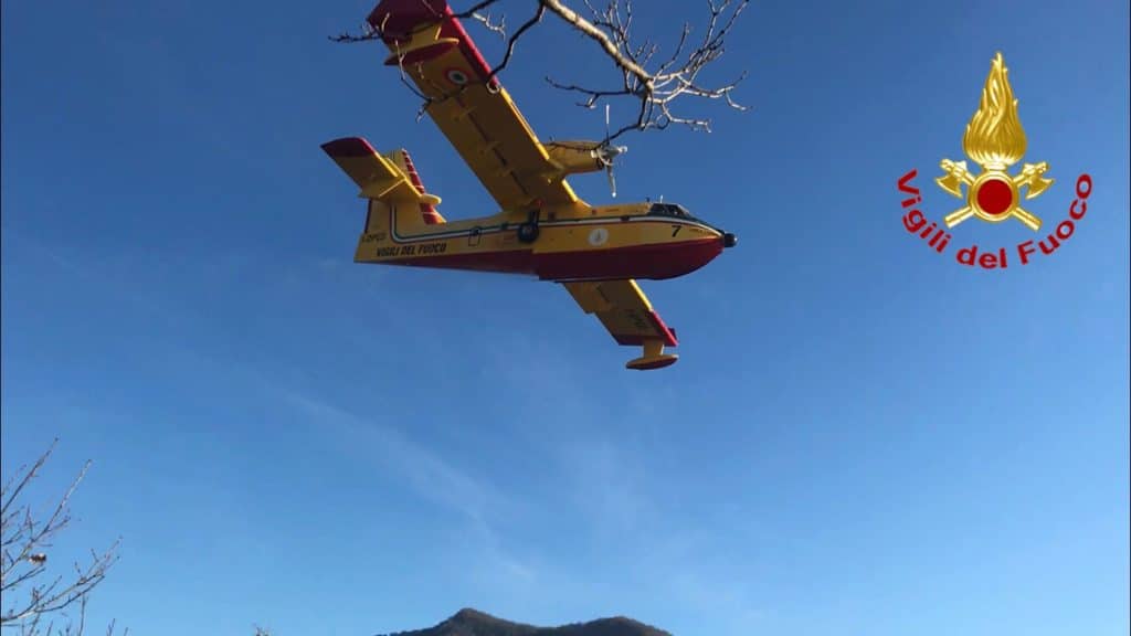 Focolaio spento. Benedetti Canadair