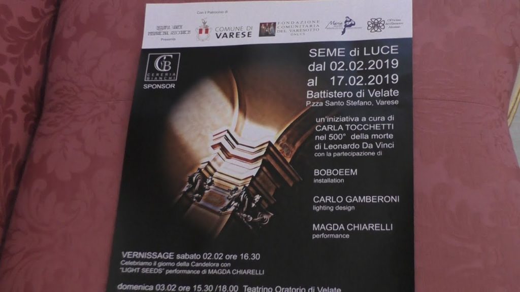 Giochi di luce al Battistero di Velate