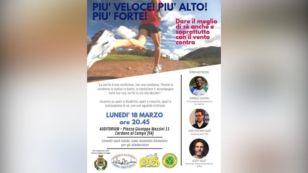 A Cardano, con il vento contro