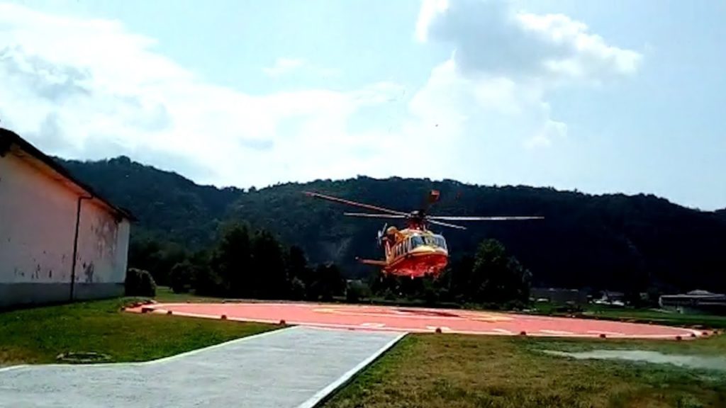 Elisoccorso, A Voldomino l'emergenza arriva dal cielo