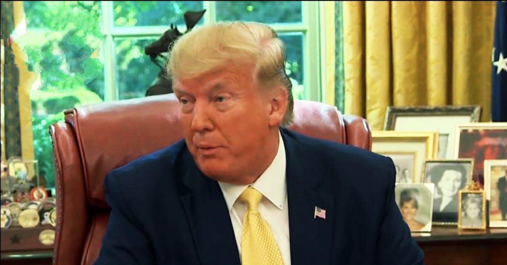 Trump sfoggia la camicia di Ispra