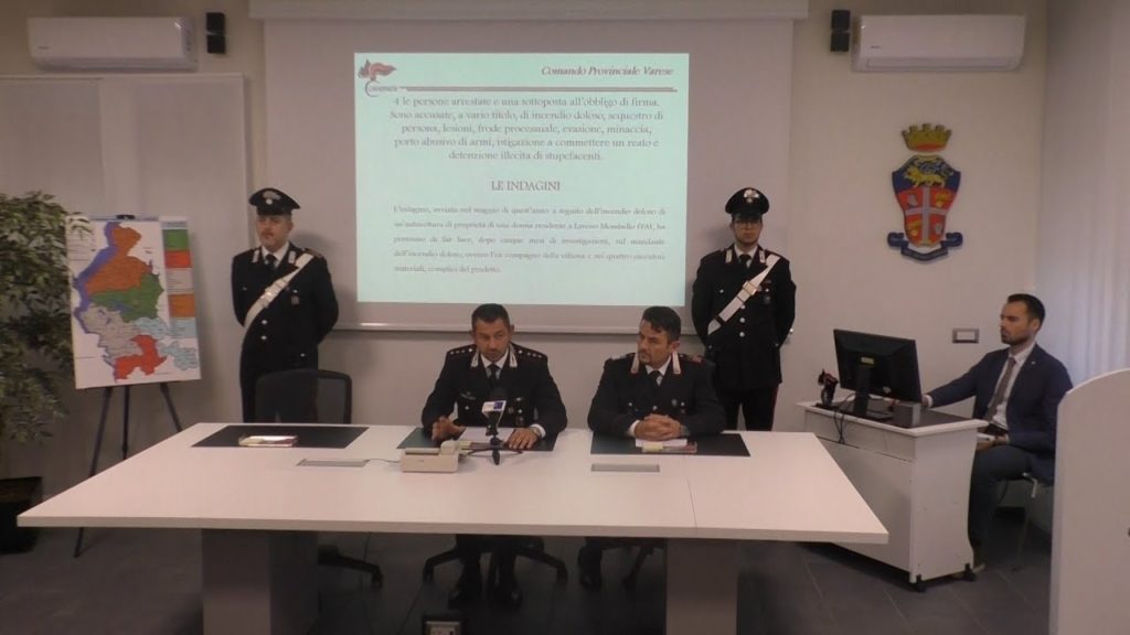 La Banda di Cadegliano, violenza e fiamme