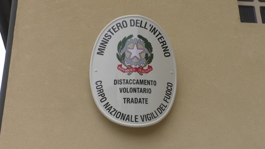 Pompieri di Tradate, sopralluogo prima del debutto