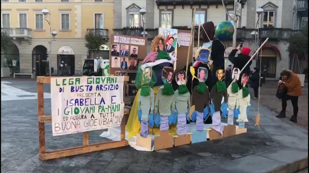 Busto, Gioeubia tinta di verde