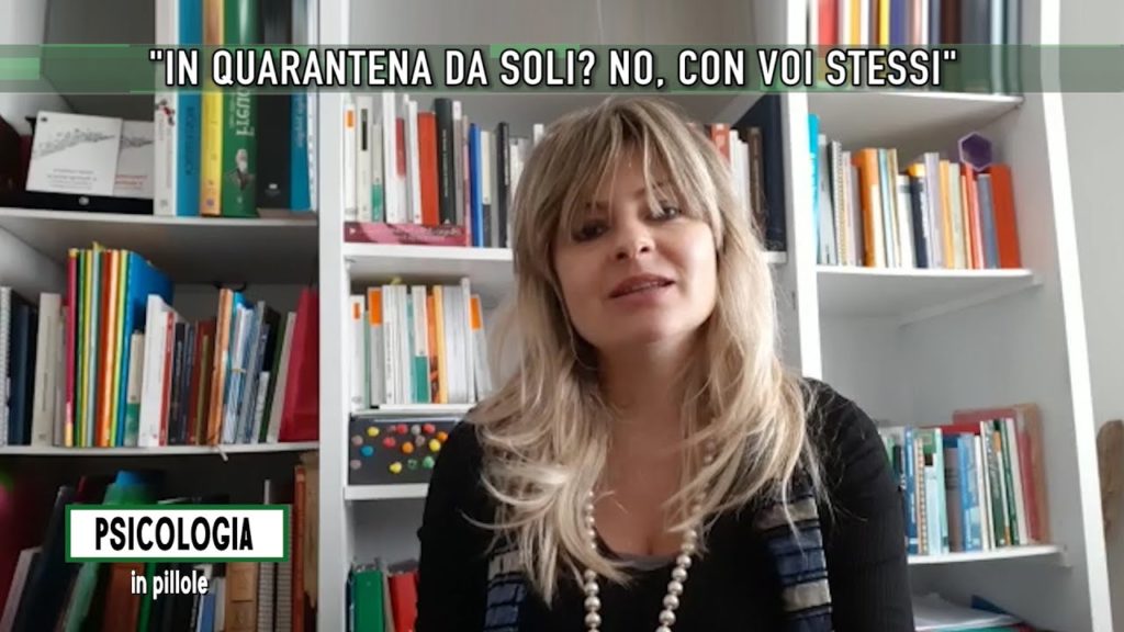 "In quarantena da soli? No, con voi stessi"