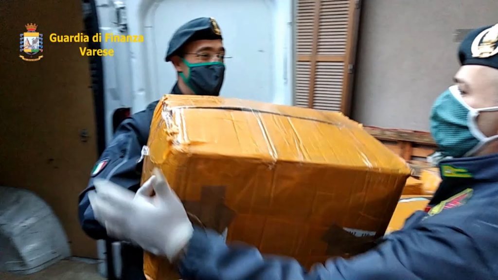 Mascherine illecite, 72 mila pezzi sequestrati