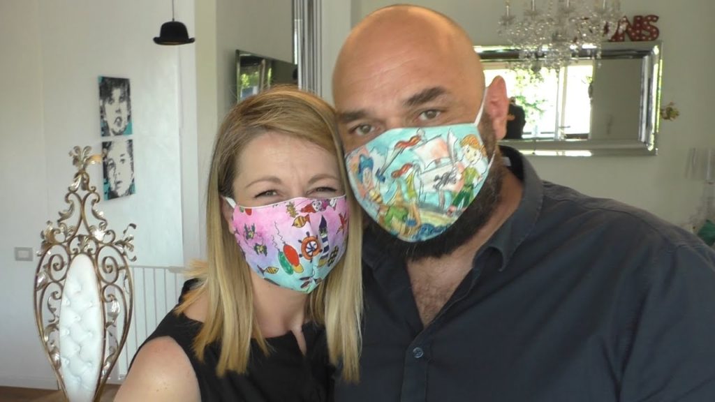 Le mascherine di Stefano: belle e scaccia paura