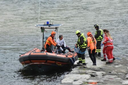 Cannobio: Maxi esercitazione di soccorso sul lago