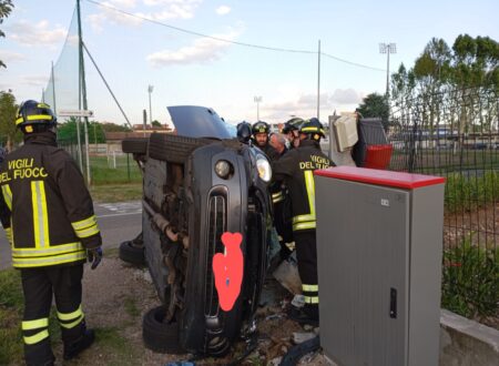 Busto: Auto ribaltata, ferita bambina di 9 anni