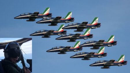 Cardano: Frecce Tricolori onorano Dal Pozzo