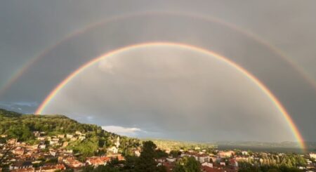 Varese: Doppio arcobaleno nei cieli della provincia