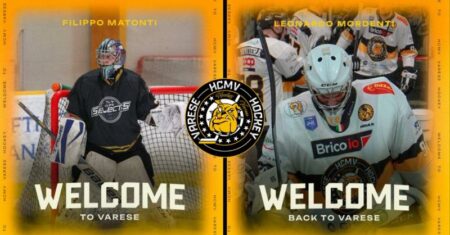 Hockey: Mastini, gabbia blindata con Matonti e Mordenti