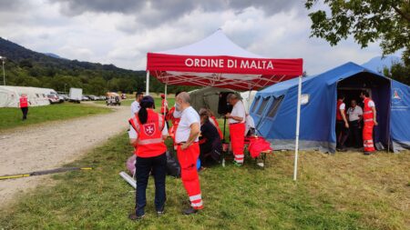 Brinzio: Ordine di Malta, l'emergenza in un'esercitazione