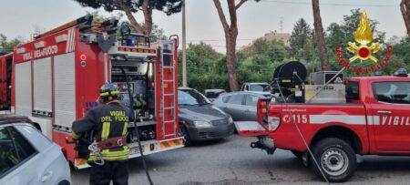 Gallarate: Incendio in via dei Salici, nessun ferito