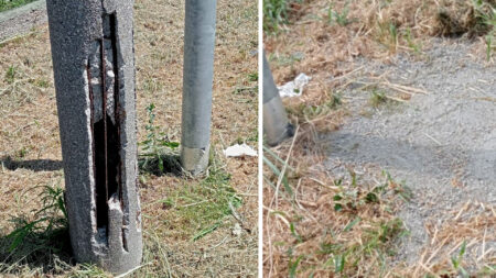 Busto: Risolto il problema del palo pericoloso