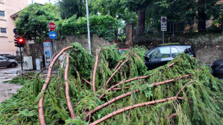 Varese: Danni in centro dopo la tempesta