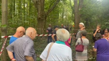 Gallarate: Via Curtatone, protesta degli ambientalisti