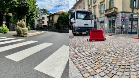 Varese: Asfaltature in via Verdi, Copelli e Veratti