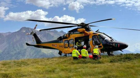 Varese: Emergenza in montagna, vola la Sezione Aerea