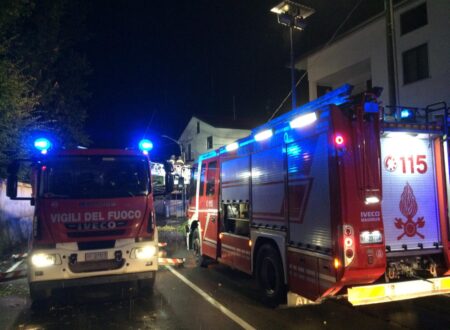 Gallarate: Scoppio e fiamme in via Aleardi