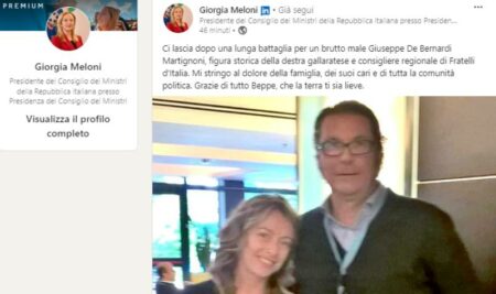 Roma: Meloni ricorda Beppe, figura storica della destra