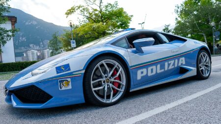 Varese: Villaggio della Sicurezza, Polizia in Lamborghini