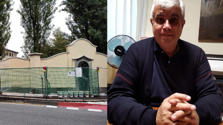 Busto: San Michele, il muro centenario torna a splendere