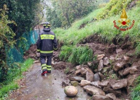 Como: Smottamento a Tavernerio, due famiglie sloggiate