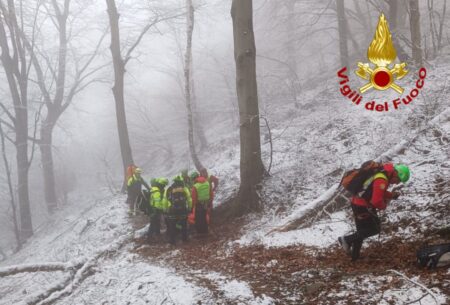 Orino: Escursionista soccorso nella neve