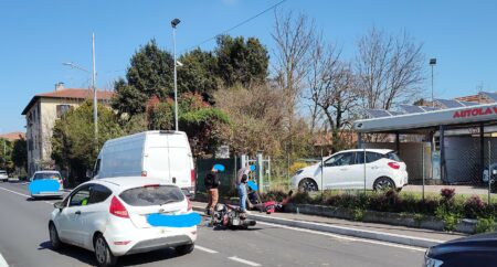 Morazzone: Moto contro furgone, un ferito