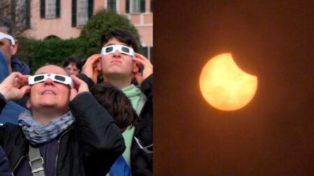 Varese: Eclissi di Sole, occhialini scuri e naso all’insù