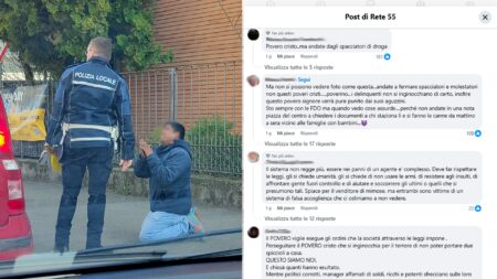 Varese: L'ambulante inginocchiato scatena la rete