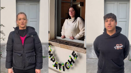 Somma: Sul municipio si affacciano le parole di donna