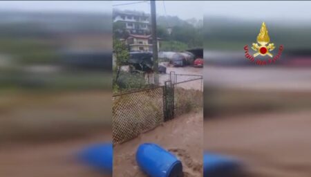 Induno Olona: Case inondate e strade come torrenti