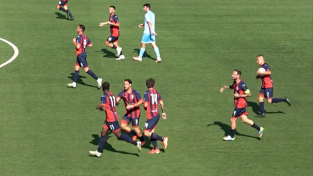 Calcio: La Caronnese cede il passo al Sandonà in dieci