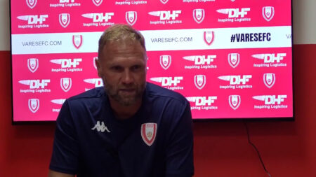 Calcio: Varese, Ciceri: “Ho visto una vittoria di grinta”