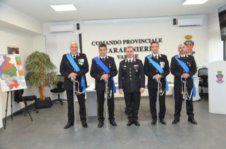 Varese: Il Comando CC saluta 4 Ufficiali coi fiocchi