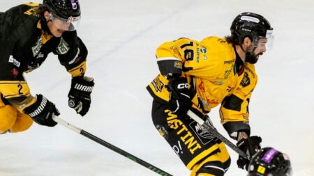 Hockey: La tripletta di Bastille lancia i Mastini in vetta