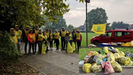 Cassano: “Puliamo il mondo” in centro, 20 sacchi di rifiuti