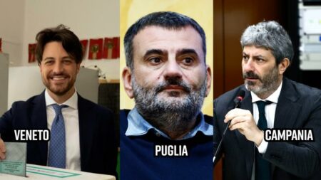 Primo piano: Veneto a Stefani, Puglia a Decaro, Campania a Fico