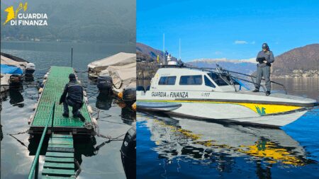 Porlezza: Pontile privato e abusivo scovato dalla GDF