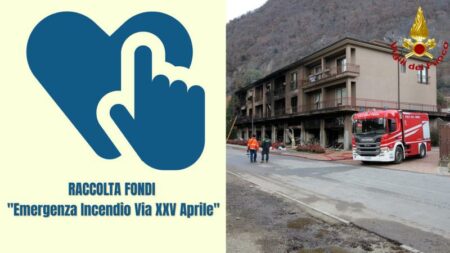 Laveno M.: Case bruciate, IBAN garantito per gli sfollati