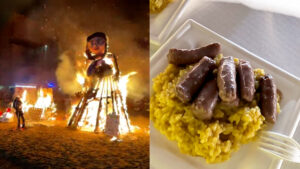 Busto: La città si scalda coi falò… e risotto e luganiga