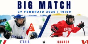 Hockey: Italia-Canada, all'Acinque la sfida del Para Ice