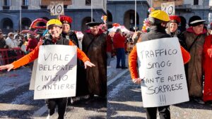 Varese: Viale Belforte, il Carnevale... è anche satira