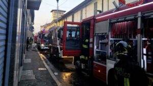 Lonate: Incendio in via Roma, due appartamenti inagibili