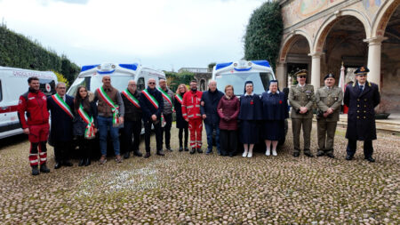 Bisuschio: CRI Valceresio in festa con tre nuove ambulanze