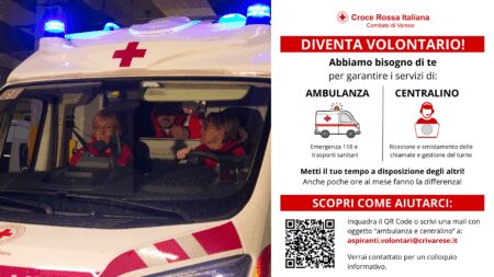 Varese: Croce Rossa cerca volontari, “Unisciti a noi!”