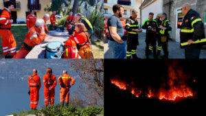 Laveno M.: Il fuoco fermato dal duro lavoro e dal coraggio