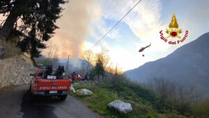 Laveno M.: 22 ettari distrutti. Si indaga sulle cause